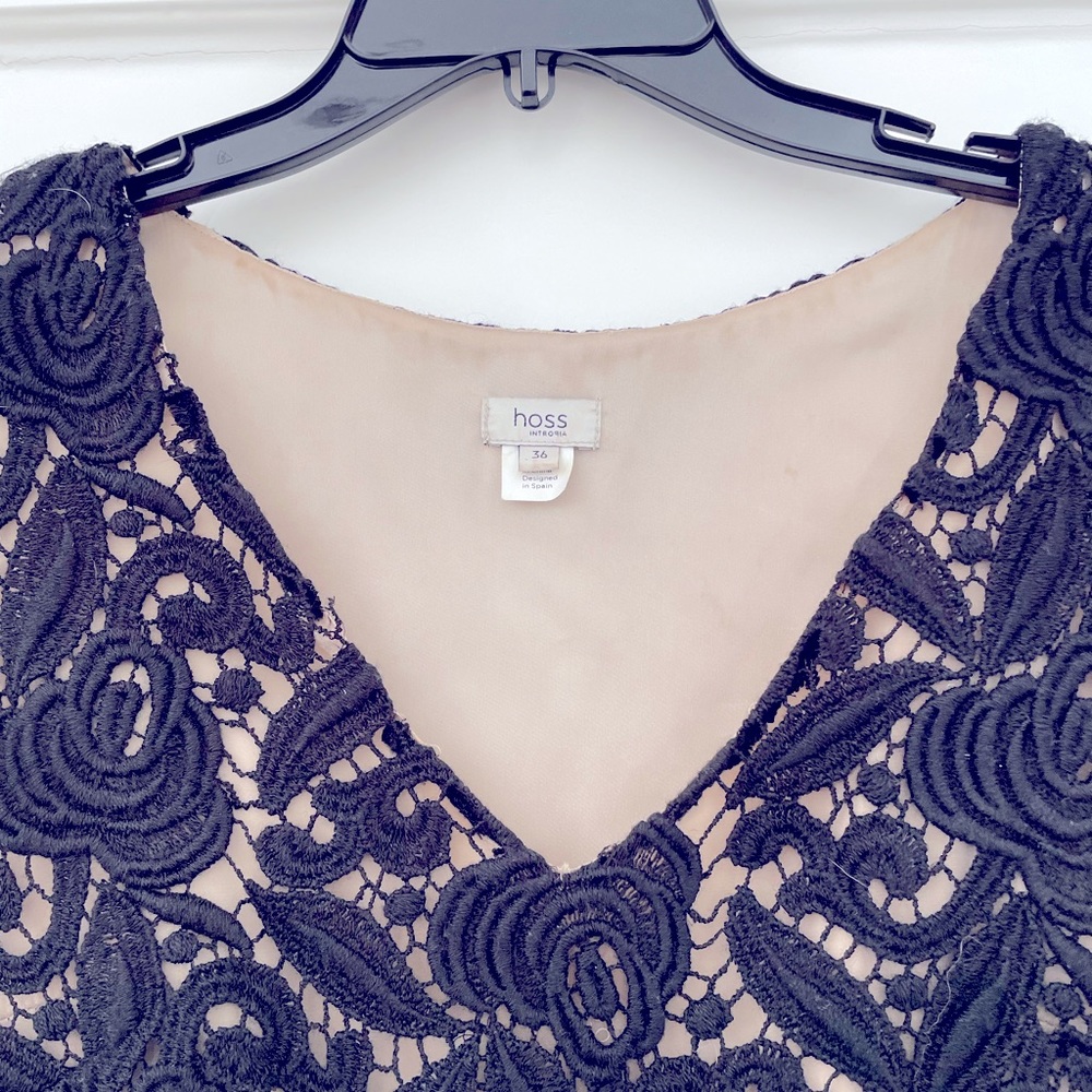 Hoss Intropia Black Lace Dress Size 4